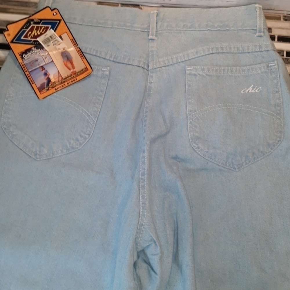 Vintage Chic mom jeans shorts high rise USA